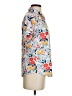 Unbranded Floral Blue Short Sleeve Polo Size S - photo 4