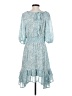 GiGio 100% Polyester Paisley Blue Casual Dress Size S - photo 2