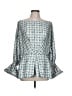 Kimberly Goldson 100% Polyester Teal 3/4 Sleeve Blouse Size L - photo 1