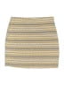 Express Chevron-herringbone Yellow Casual Skirt Size XS - photo 1