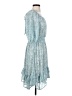 GiGio 100% Polyester Paisley Blue Casual Dress Size S - photo 4