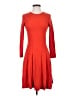 J.Crew Solid Red Casual Dress Size 2 - photo 1