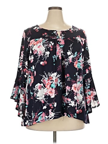New Directions 3/4 Sleeve Blouse (view 1)