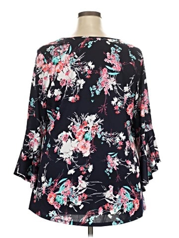 New Directions 3/4 Sleeve Blouse (view 2)