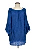 Venus 100% Rayon Blue 3/4 Sleeve Blouse One size - photo 1