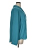 NYDJ 100% Polyester Teal Long Sleeve Blouse Size XL - photo 4