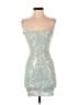 Windsor Paisley Silver Green Cocktail Dress Size XS - photo 1