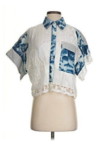 Pilcro Short Sleeve Blouse (view 1)