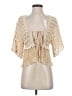 Zara 100% Polyester Ivory Kimono Size S - photo 1