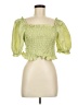 Levi's 100% Cotton Green 3/4 Sleeve Blouse Size M - photo 1