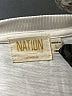 NATION LTD 100% Cotton White Short Sleeve Top Size L - photo 7