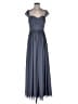 Bill Levkoff 100% Polyester Solid Gray Cocktail Dress Size 6 - photo 1