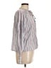 J.Crew Stripes Gray Long Sleeve Blouse Size L - photo 4