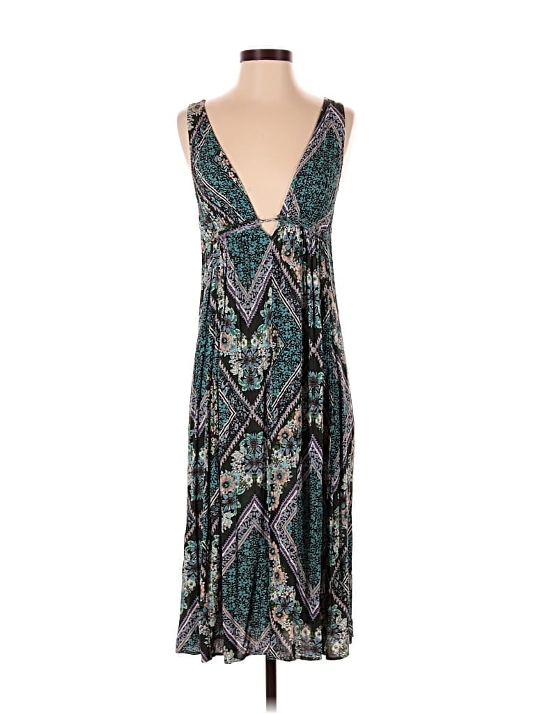 Pre-owned En Creme Cocktail Dress In Teal