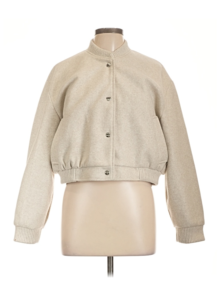 Pre-owned Zara Jacket In Gray