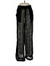 Haute Hippie Chevron-herringbone Color Block Solid Black Casual Pants Size L - photo 1