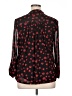 Juniper + Lime Hearts Black Long Sleeve Blouse Size XL - photo 2