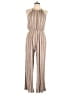 Lulus Stripes Tan Jumpsuit Size L - photo 1