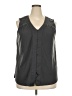 Papermoon Gray Sleeveless Blouse Size 2X - photo 1