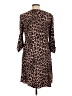 Torrid Animal Print Brown Casual Dress Size Lg Plus (0) - photo 2