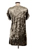 Molly Bracken Metallic Silver Short Sleeve Blouse Size L (tall) - photo 2