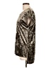 Molly Bracken Metallic Silver Short Sleeve Blouse Size L (tall) - photo 5