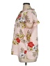 Liz Claiborne 100% Polyester Floral Pink Short Sleeve Blouse Size XL - photo 5