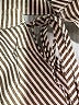 Unbranded Stripes Tan Long Sleeve Blouse Size L - photo 7
