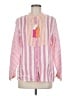 Vilagallo Stripes Pink Long Sleeve Button-Down Shirt Size M - photo 1