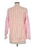 Vilagallo Stripes Pink Long Sleeve Button-Down Shirt Size M - photo 2