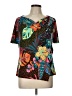 Vince Camuto Black Short Sleeve Blouse Size L - photo 1