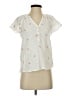 Madewell Ivory Short Sleeve Blouse Size XXS - photo 1