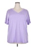 Assorted Brands Purple Short Sleeve Top Size 2X - photo 1