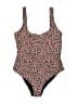 Buc-ees Animal Print Burgundy One Piece Swimsuit Size XS - photo 1