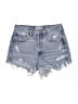 AGOLDE 100% Cotton Hearts Blue Denim Shorts Size 25 waist - photo 1