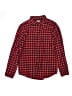 Cat & Jack 100% Cotton Plaid Red Long Sleeve Button-Down Shirt Size 16 - photo 1