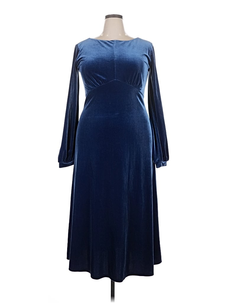 Pre-owned Assorted Brands Cocktail Dress In Blue