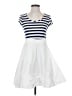 Venus Stripes White Casual Dress Size S - photo 1