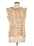 Tommy Hilfiger 100% Polyester Yellow Sleeveless Blouse Size L - photo 1