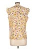 Tommy Hilfiger 100% Polyester Yellow Sleeveless Blouse Size L - photo 2