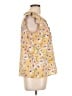Tommy Hilfiger 100% Polyester Yellow Sleeveless Blouse Size L - photo 4