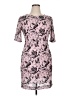 Assorted Brands 100% Polyester Print Pink Cocktail Dress Size XL - photo 1