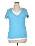 IZOD 100% Cotton Blue Short Sleeve Top Size XL - photo 1