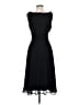 Connected Apparel 100% Polyester Solid Black Cocktail Dress Size 8 - photo 2
