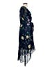 DKNY 100% Polyester Floral Blue Cocktail Dress Size 14 - photo 4