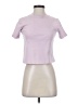 Bershka Purple Short Sleeve Turtleneck Size S - photo 1