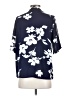 IMAN Blue Short Sleeve Blouse Size S - photo 2