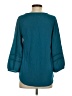 Ann Taylor LOFT 100% Polyester Teal 3/4 Sleeve Blouse Size XS - photo 2