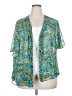 Maggie Barnes 100% Polyester Teal Kimono Size 32 - photo 1