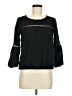 Gap 100% Cotton Black 3/4 Sleeve Top Size M - photo 1